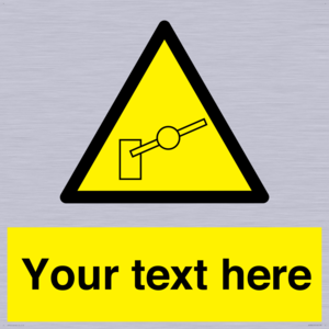 Custom warning barrier